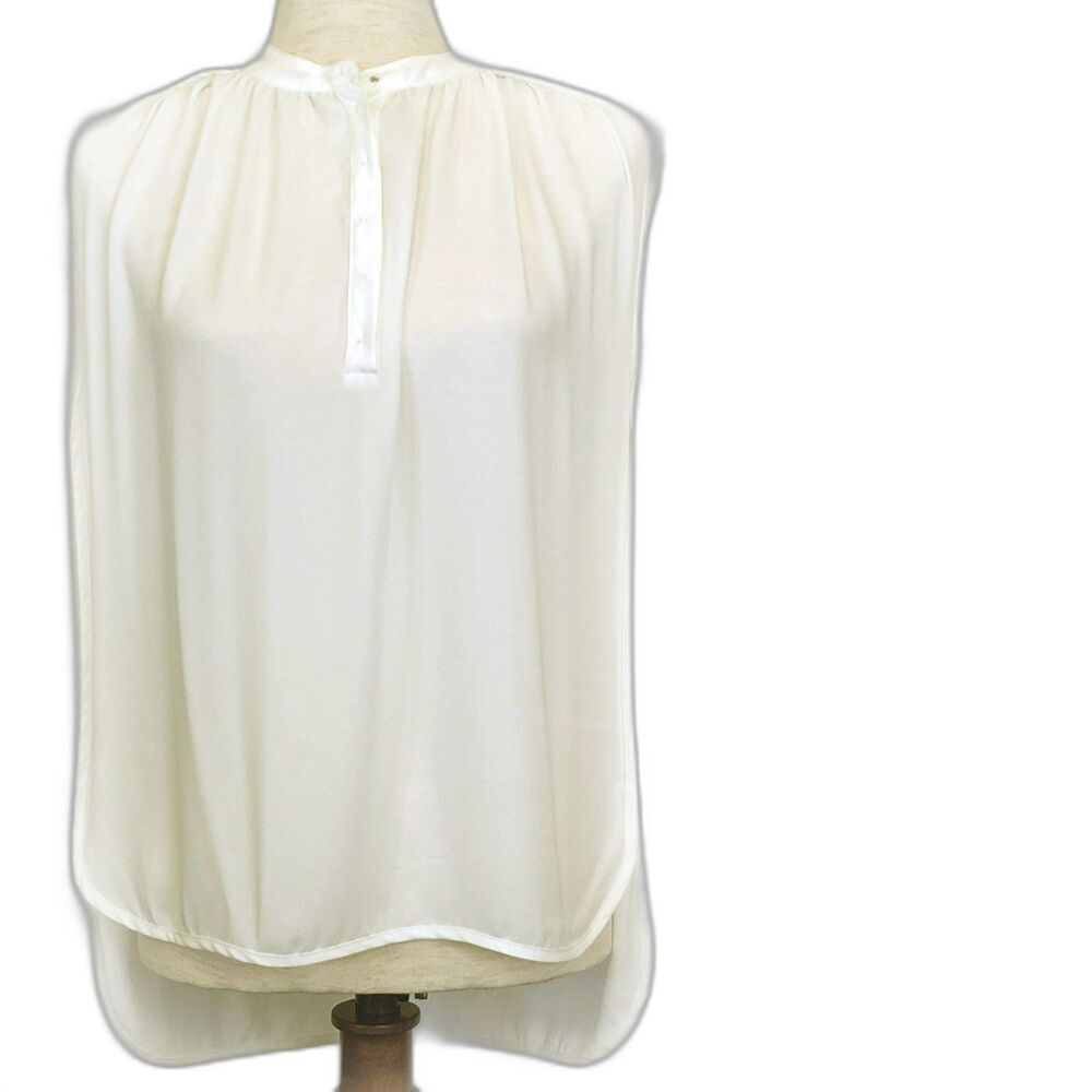 Olivaceous Ivory Sleeveless Hi-Lo Top Women’s